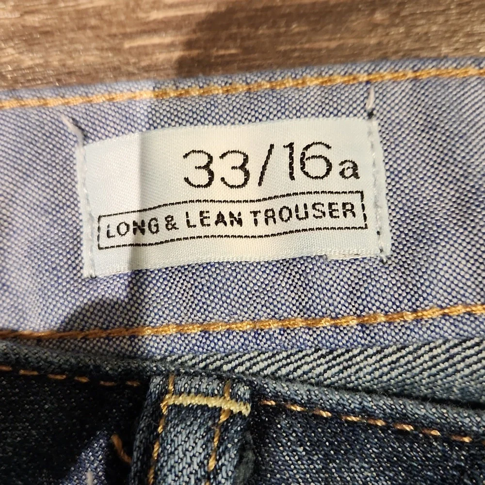 ❤️ GAP LONG & LEAN WIDE LEG TROUSER JEANS, 16A (33 ANKLE) - Picture 5 of 8